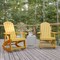 Flash Furniture White Poly Resin Adirondack Rocking Chairs, 2PK JJ-C14705-YLW-2-GG - alternate 1